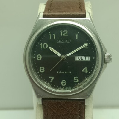 SEIKO Chronos クロノス 5H23-7060 クォーツ　腕時計 Seiko Chronos Quartz 5H23-7060 Day/Date Vintage Men's Watch | eBay
