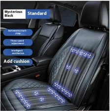24 Fan Car Seat Cooler Cover 12V Ventilated Mesh Cushion w/ 3 Speed Adjustment