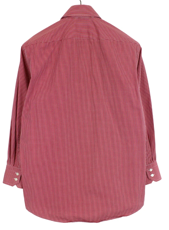 Hugo Boss Enzo Regular Fit Camicia Formale Uomo (UK) 40 con Bottoni Quadri - Immagine 2 di 4