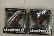 2 X DEADMAU5 BLACK & RED MINI SPEAKER THINGIE NEW OFFICIAL MP3 iPOD PHONE RARE