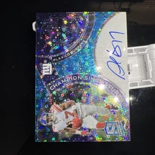 2023 Panini Spectra - auto Plaxico Burress #CS-PB Neon Blue Prizm /50 (AU)
