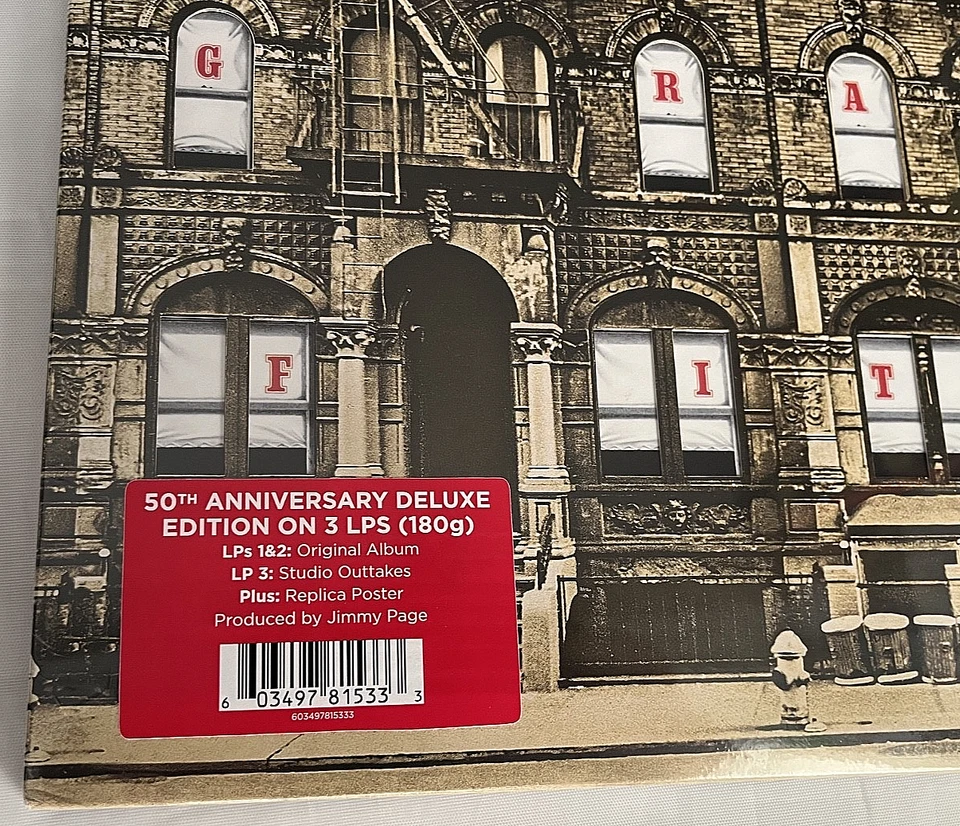 Led Zeppelin - Physical Graffiti -50th Anniv 3LP Poster Earl's Court Program NEW - Image 3 of 4