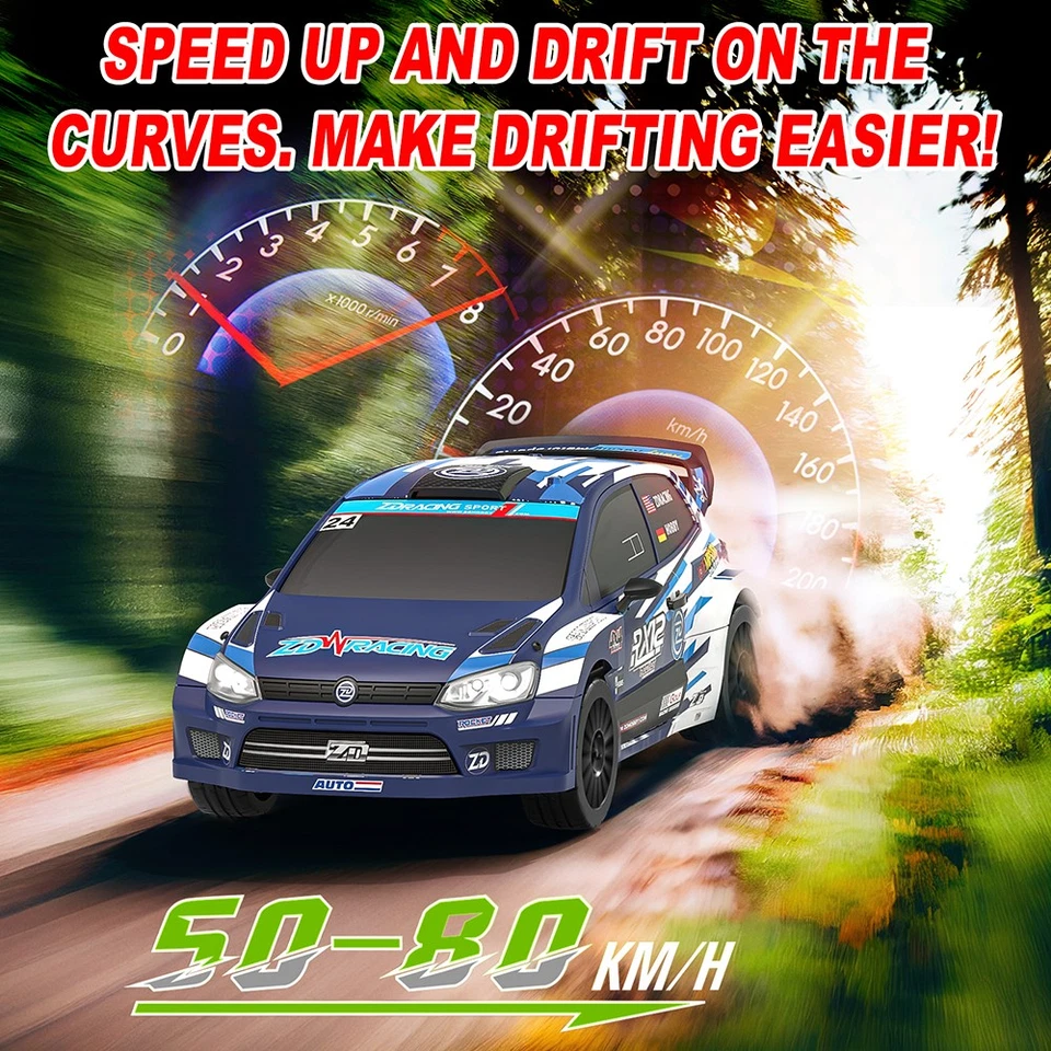 ZD Racing RX12 RC Car 1/12 4WD 2.4G 70KM/H Brushless Motor Dirft Rally Vehicle - Image 4 of 4