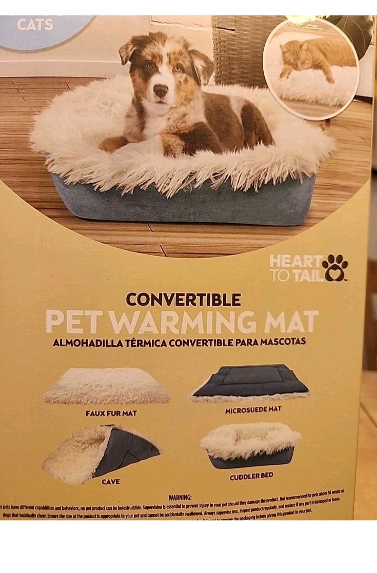 Aldi Heart To Tail Convertible Pet Warming Mat For Dogs And Cats