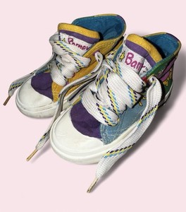 VINTAGE 1993 Barney Toddler Shoes FOR DISPLAY ONLY