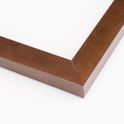 13x7 Brown Real Wood Picture Frame Width 1.25 inches | Interior Frame Depth 0.5