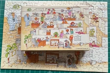 Springbok Mini Jigsaw Puzzle Our Amazing Office  Vintage 100+ Pieces COMPLETE