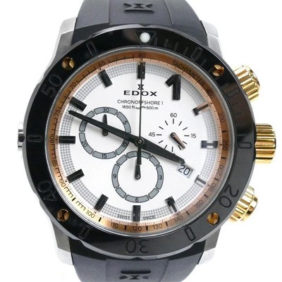 EDOX Chronoffshore 1 Chronograph 10221-357R Quarz weißes Zifferblatt Herrenuhr