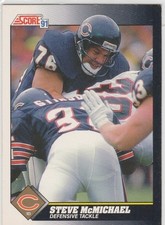 1991 score #492 Steve McMichael BEARS