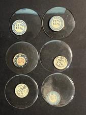 LOT OF 6 GLASS POCKET WATCH CRYSTALS SIZE 17 REPLACEMENT PARTS