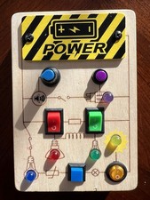 Montessori LED Light Sensory Switch Busy Board For Toddlers - Working