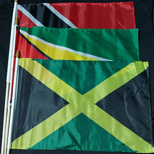 Lot Jamaïque Trinité-Tobago Guyane Drapeau Pays Patrimoine Caraïbes