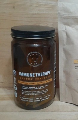 2 JARS[20 total] IMMUNE THERAPY CISTUS INFUSION Tea Refillable Jar  Biome HERBAL