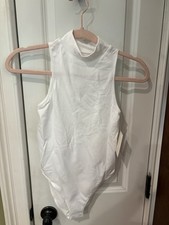 NWT Women  s Size XS White Mock Neck Sleeveless Bodyshaper A New Day TR75