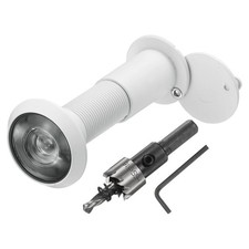 Door Peephole, Door Viewer Peephole Fit 1-2/5'' to 2-2/5'' Door, White