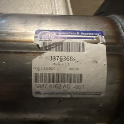 Genuine Mopar Exhaust Pipe And Converter Right 68474162AD