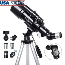 Telescope 70mm Aperture 500mm with Diagonal Mirror Phone Adapter Wireless Remote
