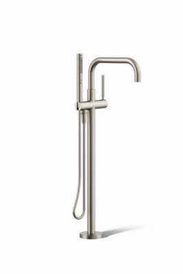 Kohler Purist Wide-Spread Tub Filler with Handshower Brushed Nickel T97328-4-BN