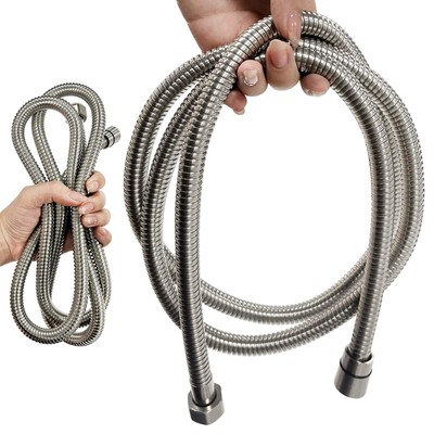 Explosion-proof Handheld Shower Head Hose Replacement 71'' Extra-long Hose Ext...