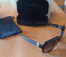 Salvatore Ferragamo Black Square Sunglasses for Women for sale | eBay