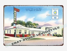 tin sign 1930s-40s Los Feliz Motel Los Angeles 39 California arts