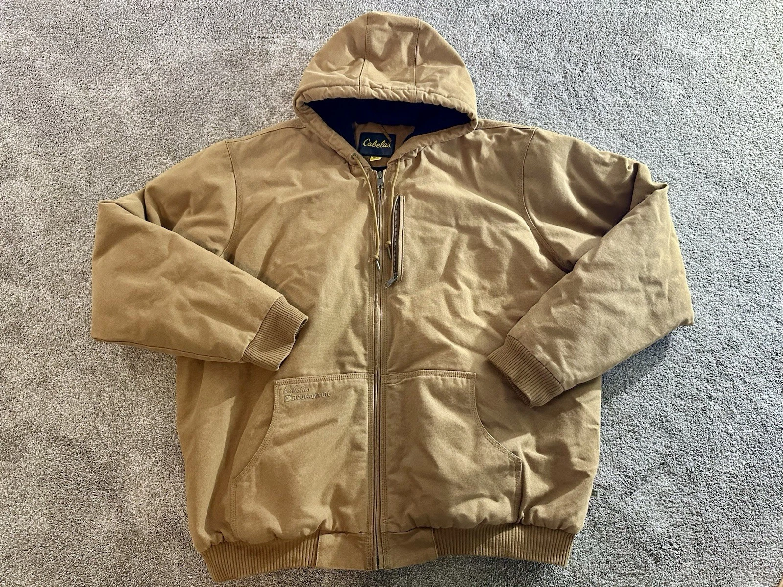 Cabelas Insulated Hooded Work Jacket Quilt Lined Outdoor Coat Mens 3XLT 3XL TALL
Opens in a new wind