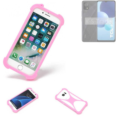 Bumper für TCL 406 Silikon Hülle Softcase Stoßschutz Kantenschutz Schutz Hül