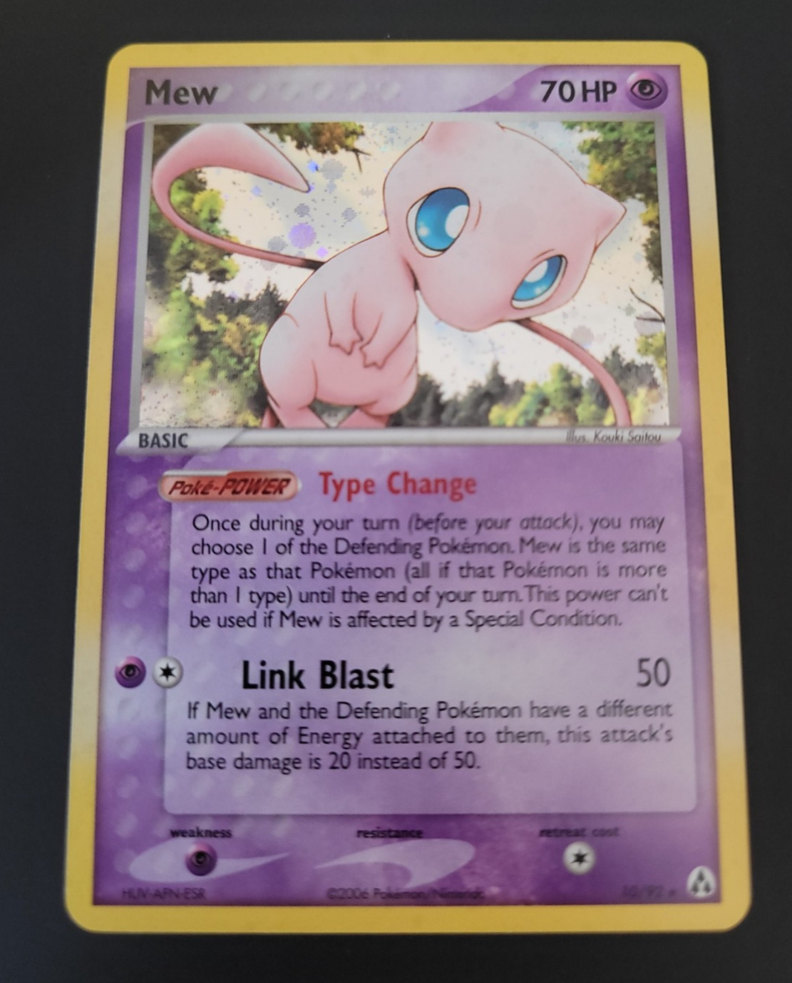 Mew - Legend Maker Pokemon Card TCG 10/92 - Rare Holo Near Mint