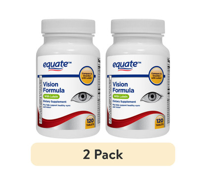 Equate Vision Formula with Lutein, Eye health and vision support Tablets 2PK