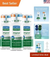 Activated Mouthwash - 24-Hour Fresh Breath Relief, Mint Flavor 3 Pack 