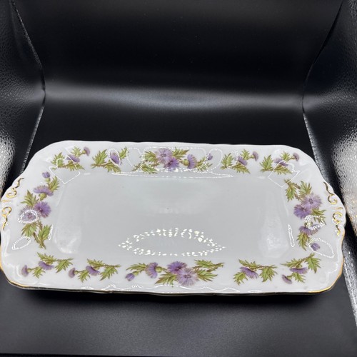 Vintage Paragon Highland Queen Sandwich Tray 11.5 x 6 In