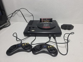 Sega Genesis Model 1601 System Console Bundle Tested + Wrestle Mania ArcadeGame 