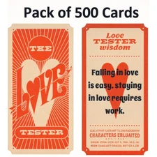 Love Tester Replacement Wisdom Cards - Package of 500
