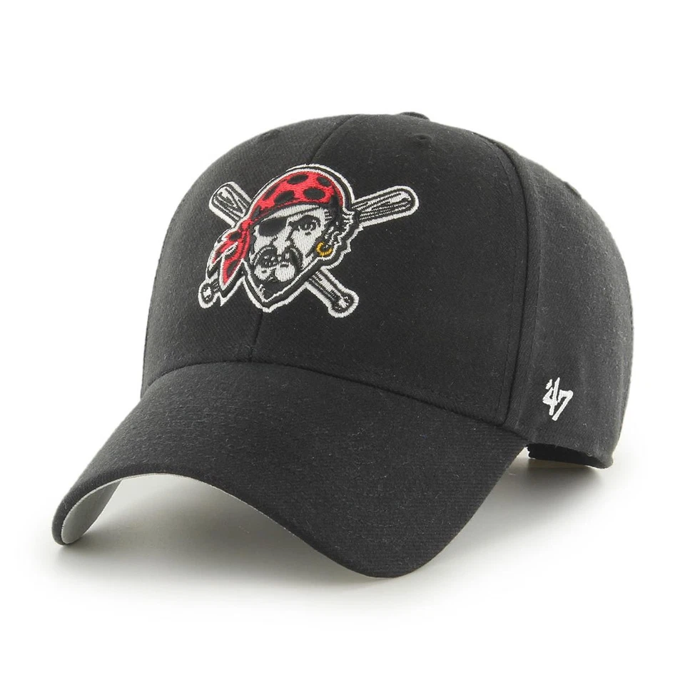 '47 MLB Pittsburgh Pirates MVP Black Adjustable Cap