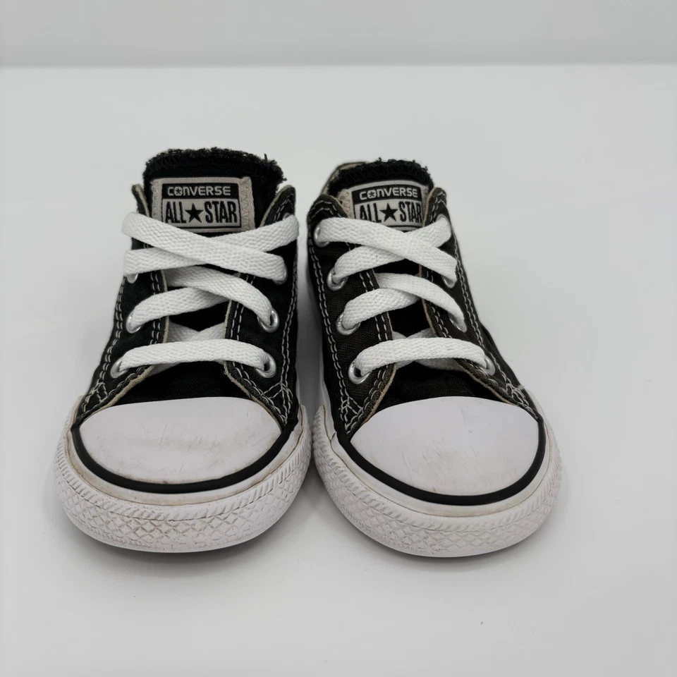 Zapatos Converse Chuck Taylor Ox negros All Star para bebés/niños pequeños 7J235 talla 7 EE. UU. Foto 4 de 4