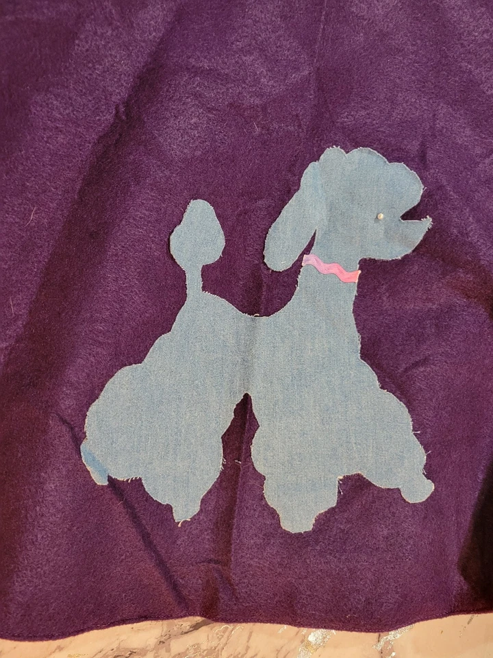 Falda caniche talla grande hecha a mano 34" cintura Foto 2 de 3