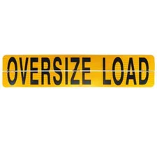 12"x60" Hinged Aluminum Oversize Load Sign/Banner for Trucks Vehicle Trailer
