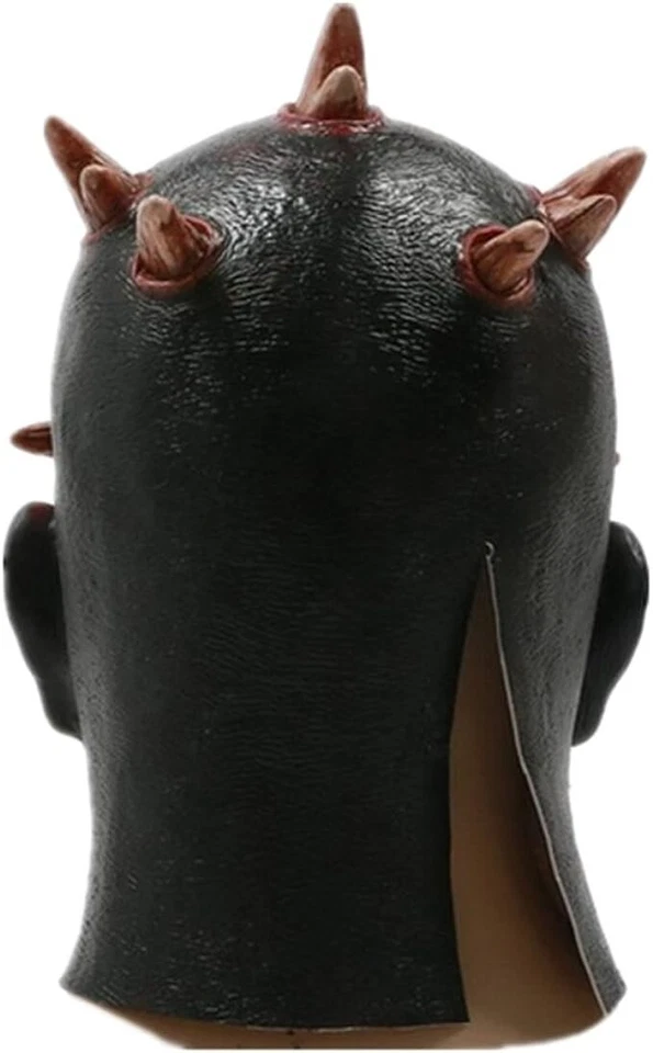 Scary Creepy Halloween Devil Latex Costume Mask - Darth Maul mask - Image 2 of 4