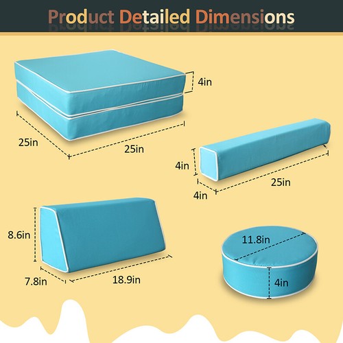 10 Pcs Kids Modular Couch Children Couch Sofa Fold Out Couch Play Set Kids Sofa - Picture 8 of 11