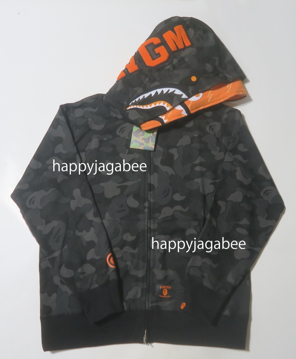 く*コ様 BAPE PORTER STAND SHARK FULL ZIP DO BAPE x Porter