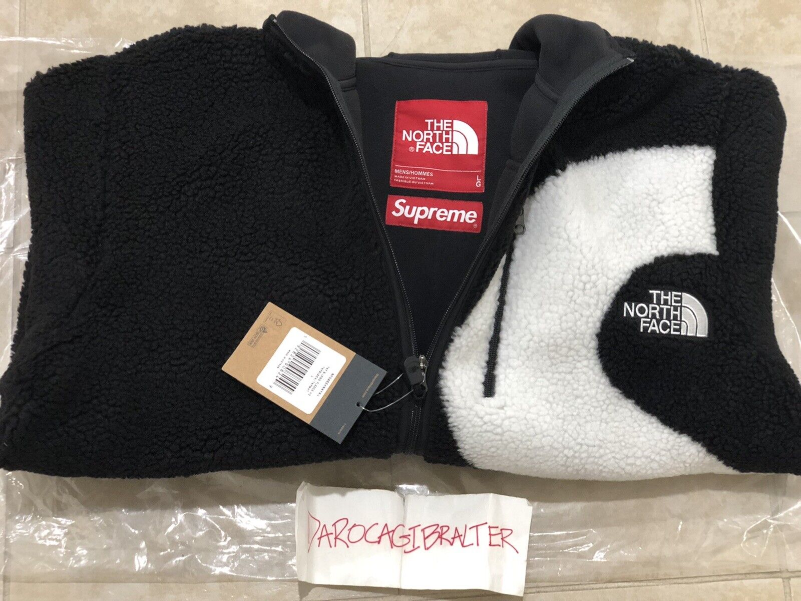 Supreme S Logo Hooded Fleece Jacket ノース