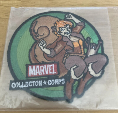 Eichhörnchen Mädchen Aufnäher von Funko Marvel Collectors Corps exklusive Box