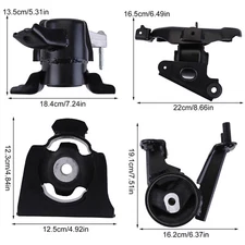 4pcs Motor and Transmission Mount Set Compatible for 2013-2018 Rav4 2.5L FWD