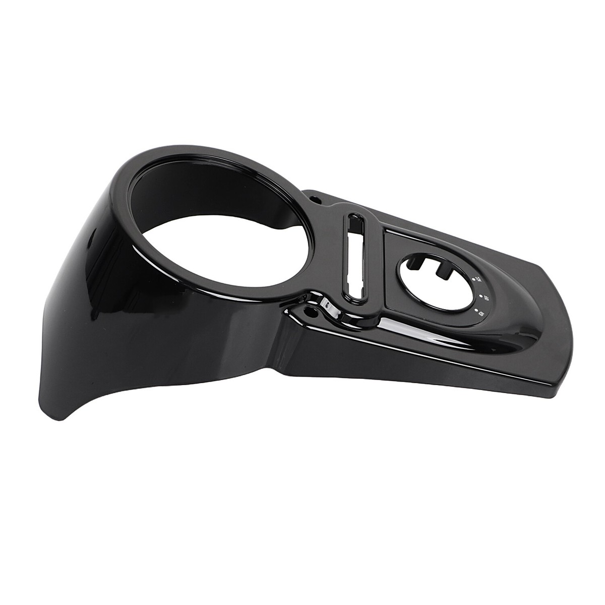 Gloss Black Dash Panel Cover Speedometer Housing For Harley Dyna