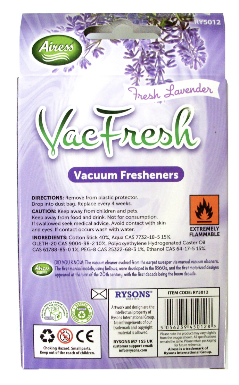 Vacuum Fresheners Scented Hoover Dust Bags Filters Cleaner Vac Air Freshener New eBay