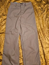 NEW - FLAT FRONT PANT BASIC EDITIONS Size 14 Regular Boys Pants Brown Tan 14R