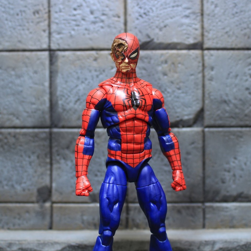 1/12 Custom Marvel Universe Spiderman Battle Damage Head Sculpt | eBay