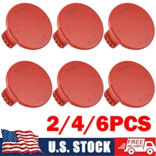 2/4/6pc Red Grass Eater Spool Cap Cover For Hyper Tough Trimmer HT19-401-003-06