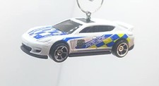 Christmas Ornament for Porsche Panamera Police White Blue