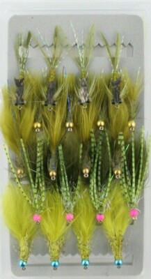 Trout Flies - Goldhead Damsel Assortment - & box selection
